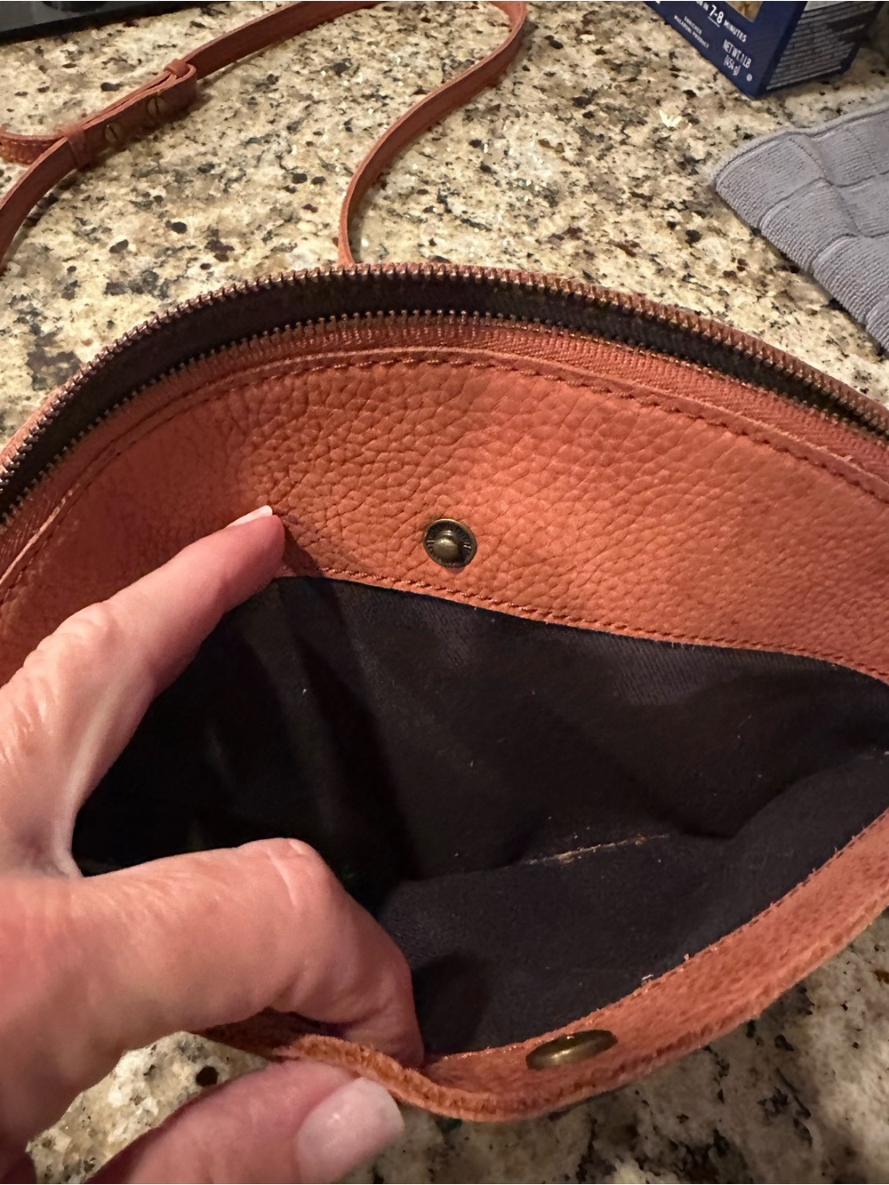 Madewell Leather Crossbody Bag in Burnt Orange - Picture 5 of 7